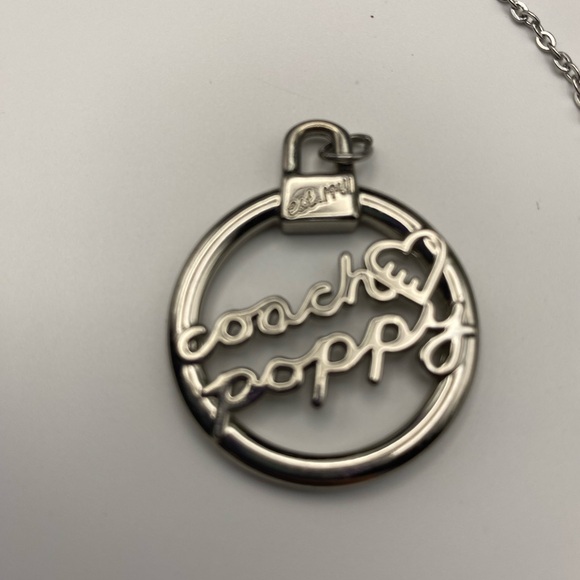 Coach Jewelry - Coach Poppy 1941 Silver Circle Charm